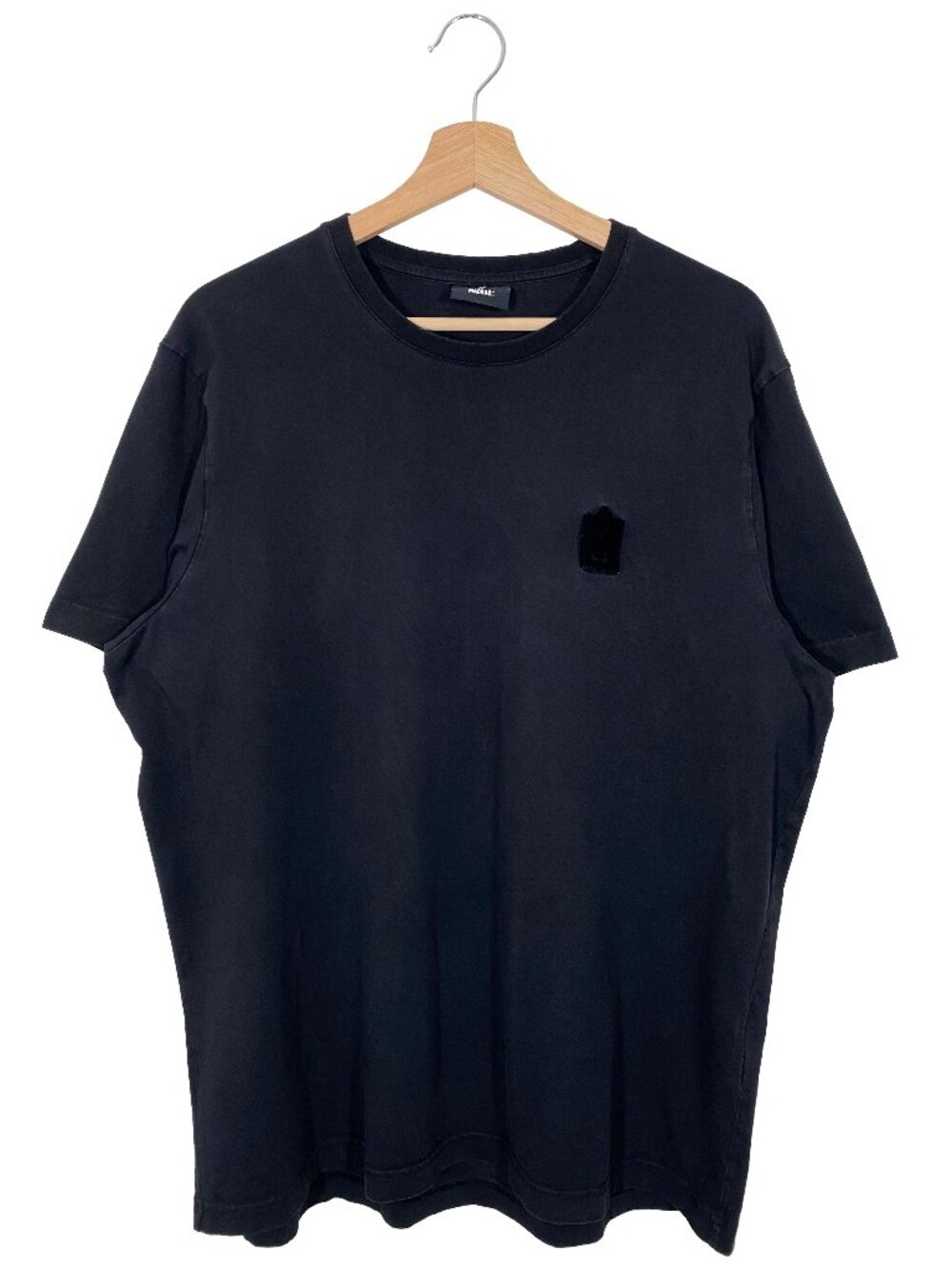 Mackage Felt Monogram Logo Heavyweight Organic Cotton T-shirt Black mens size XL